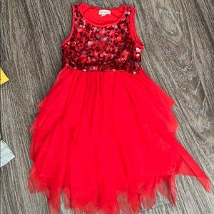 Red holiday dress